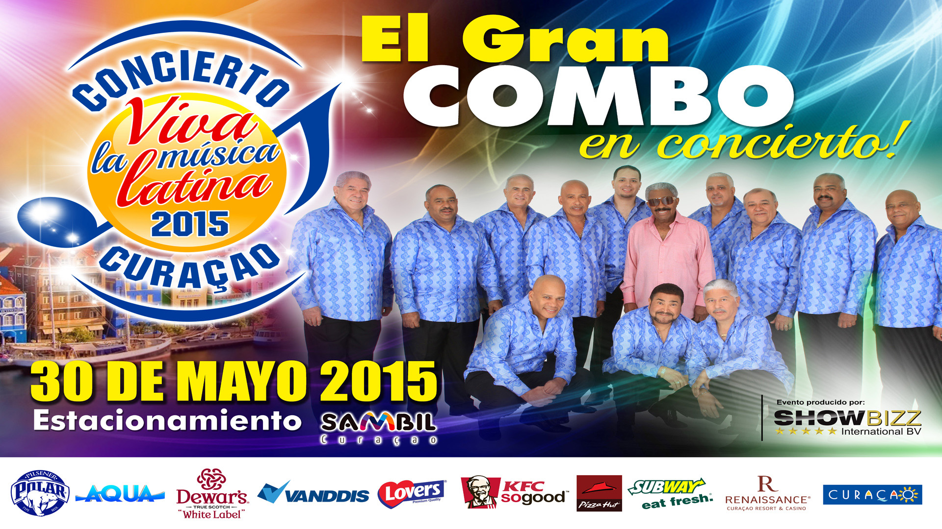 Riba esenario djasabra dia 30 di mei próksimo: Gran Combo lo trese eksperensia i enkanto den Viva La Musika Latina