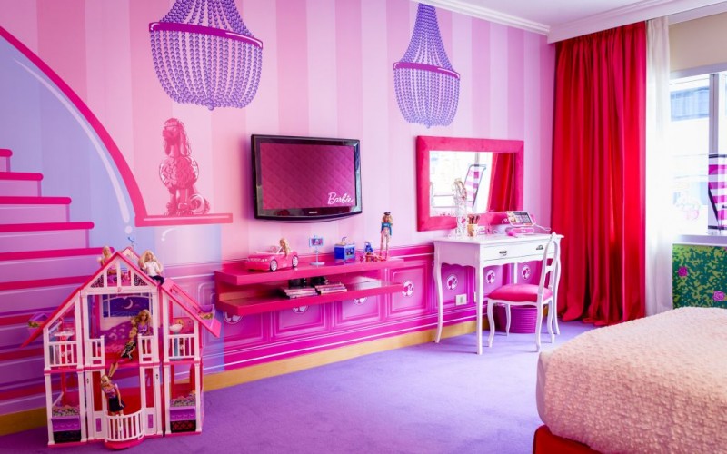 barbie themed room