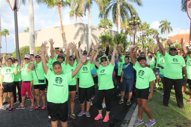 Starbucks, IBISA y I Love Aruba preparando  pa Fun Walk di 6 km dia 18 di April proximo