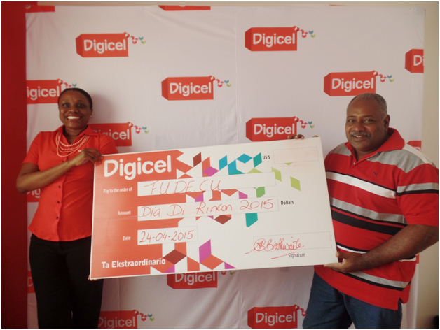 Digicel ta felisitá FUDECU ku otro eksitoso Dia di Rincon