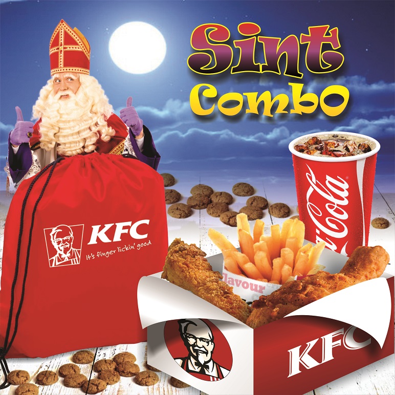 Djasabra awor pidi pa KFC ‘Sint Combo’ durante yegada di Sanikolas na Brionplein