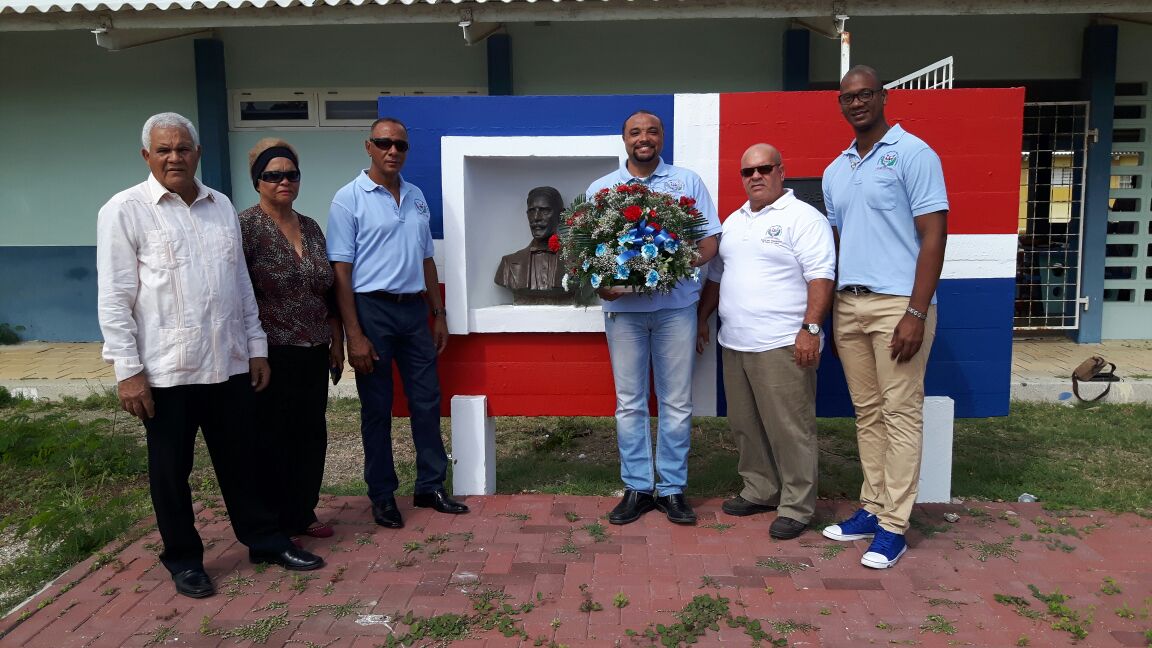 173 aña independensia di Republika Dominikana Ofrenda floral na Juan Pablo Duarte