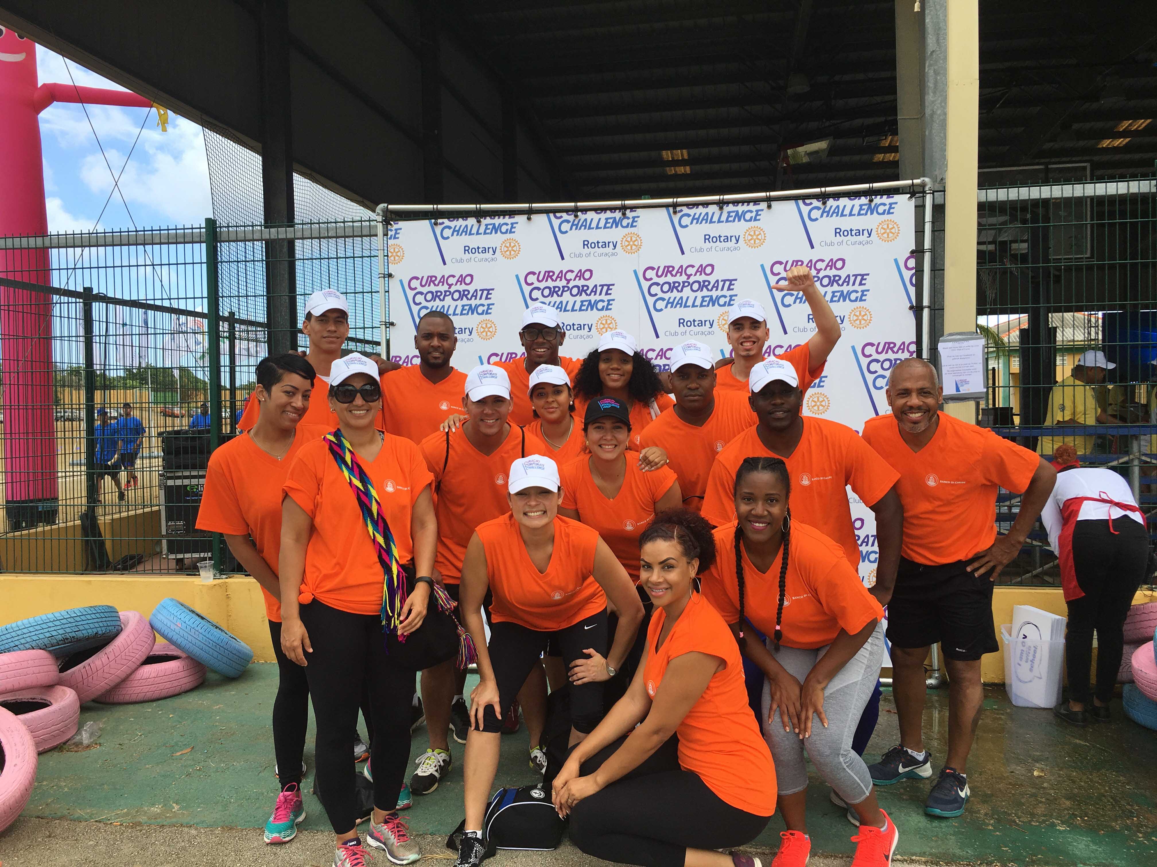 Banco di Caribe ta ganadó di  Curaçao Corporate Challenge 2017