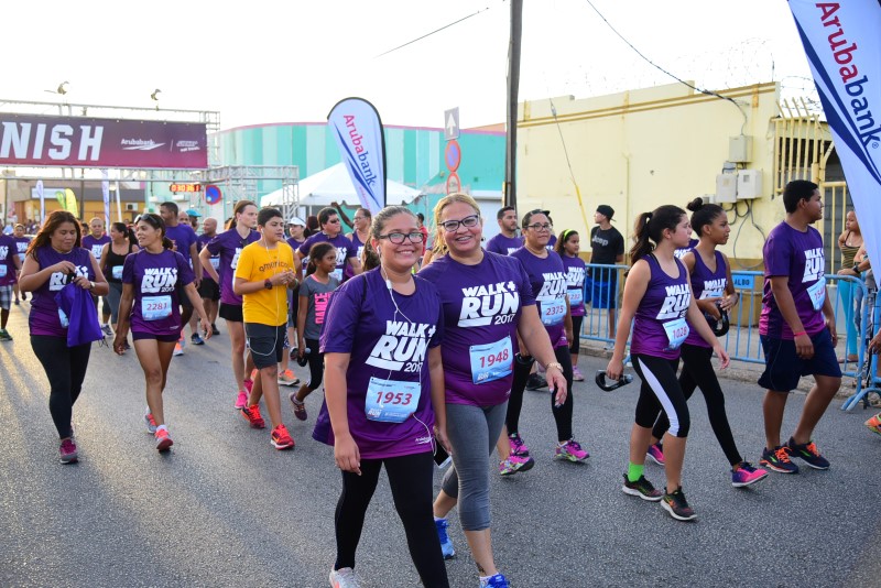 Dia 14 di Mei registracion pa Aruba Bank su Walk & Run ta habri