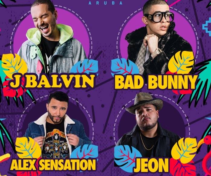 J.BALVIN, BAD BUNNY, JEON Y ALEX SENSATION CONFIRMA PA E ‘ARUBA ISLAND TAKE OVER FESTIVAL’ DEN LUNA DI NOVEMBER