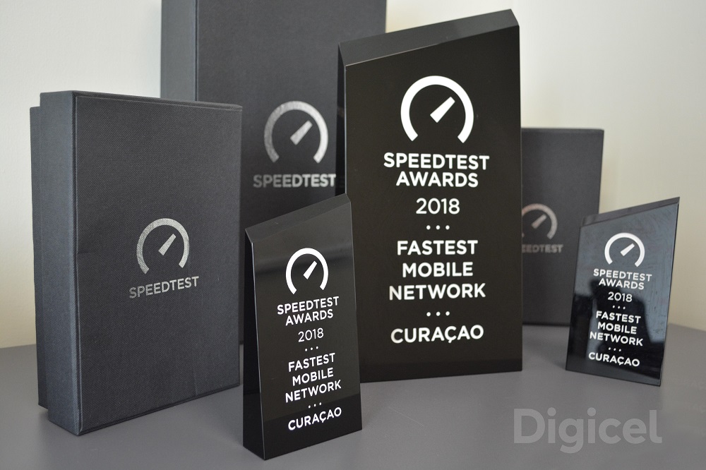 Digicel ta risibí ‘Speedtest Award’ pa merkado di Kòrsou