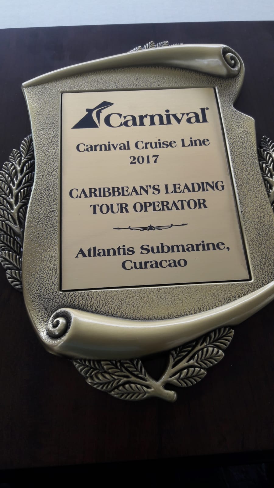 ATLANTIS ADVENTURES TA RISIBI PREMIO “CARIBBEAN’S LEADING TOUR OPERADOR” DI CARNIVAL CRUISE LINE