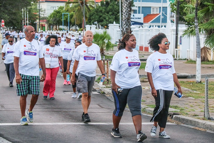 CIBC FIRSTCARIBBEAN TA PREPARA PA E DI SHETE EDISHON DI WALK FOR THE CURE