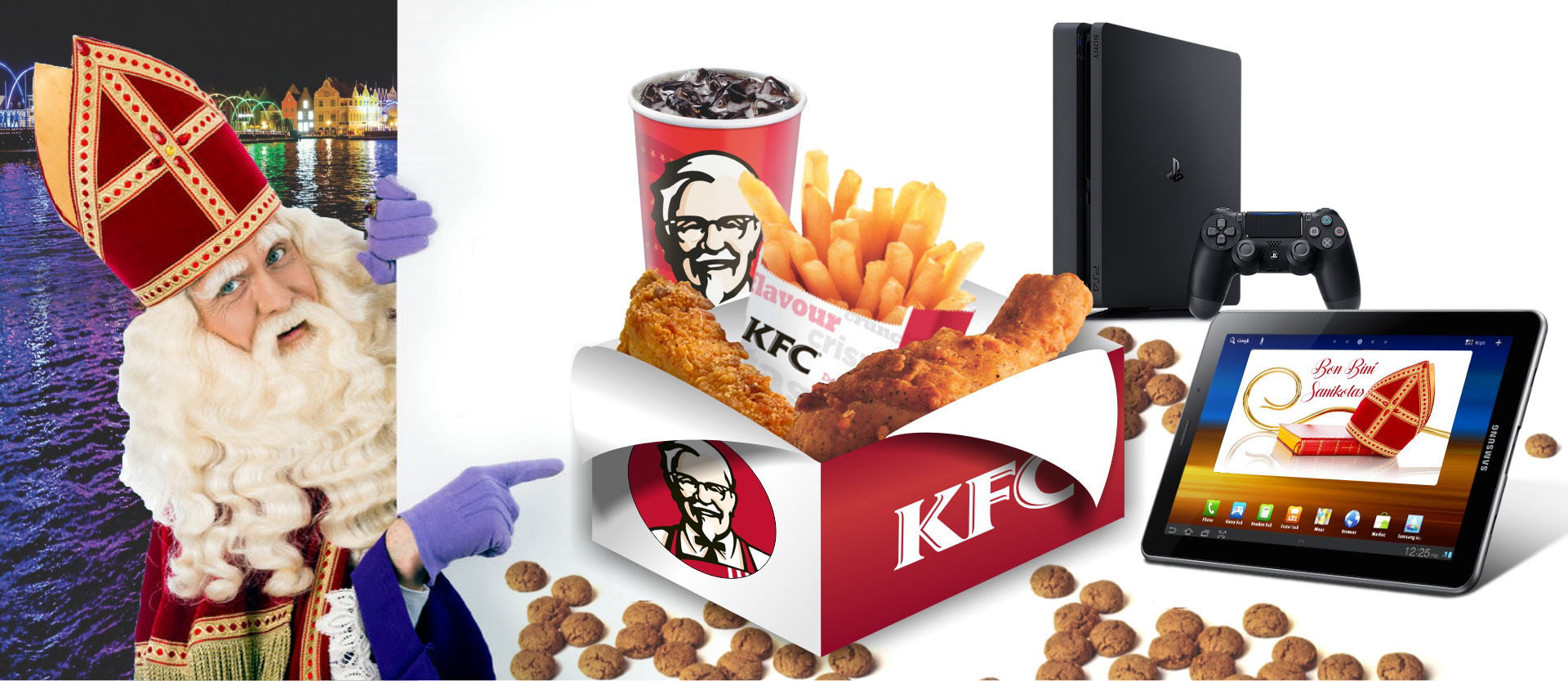 Selebrá Sanikolas i Gana ku KFC