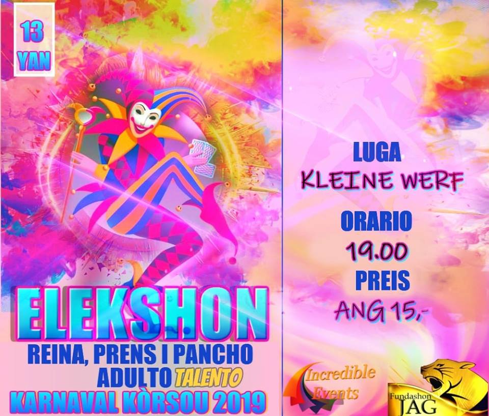 Elekshon Talento Adulto pa Karnaval 2019 djadumingu riba Kleine Werf