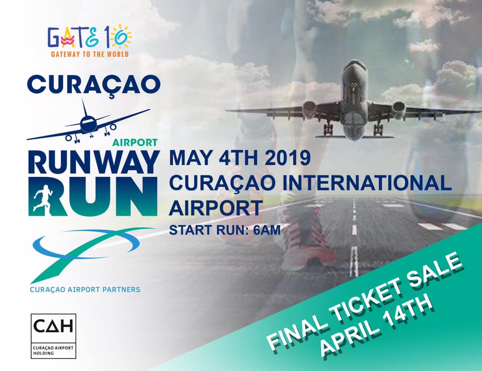 Inskripshon pa Run the Runway na aeropuerto te ku Djadumingu 14 di April