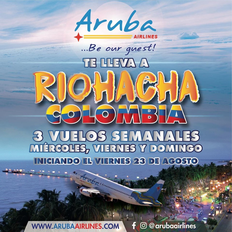 ARUBA AIRLINES TA INAUGURA RIOHACHA Y TA DUNA 4 VUELO DEN HERFSTVAKANTIE PA MIAMI