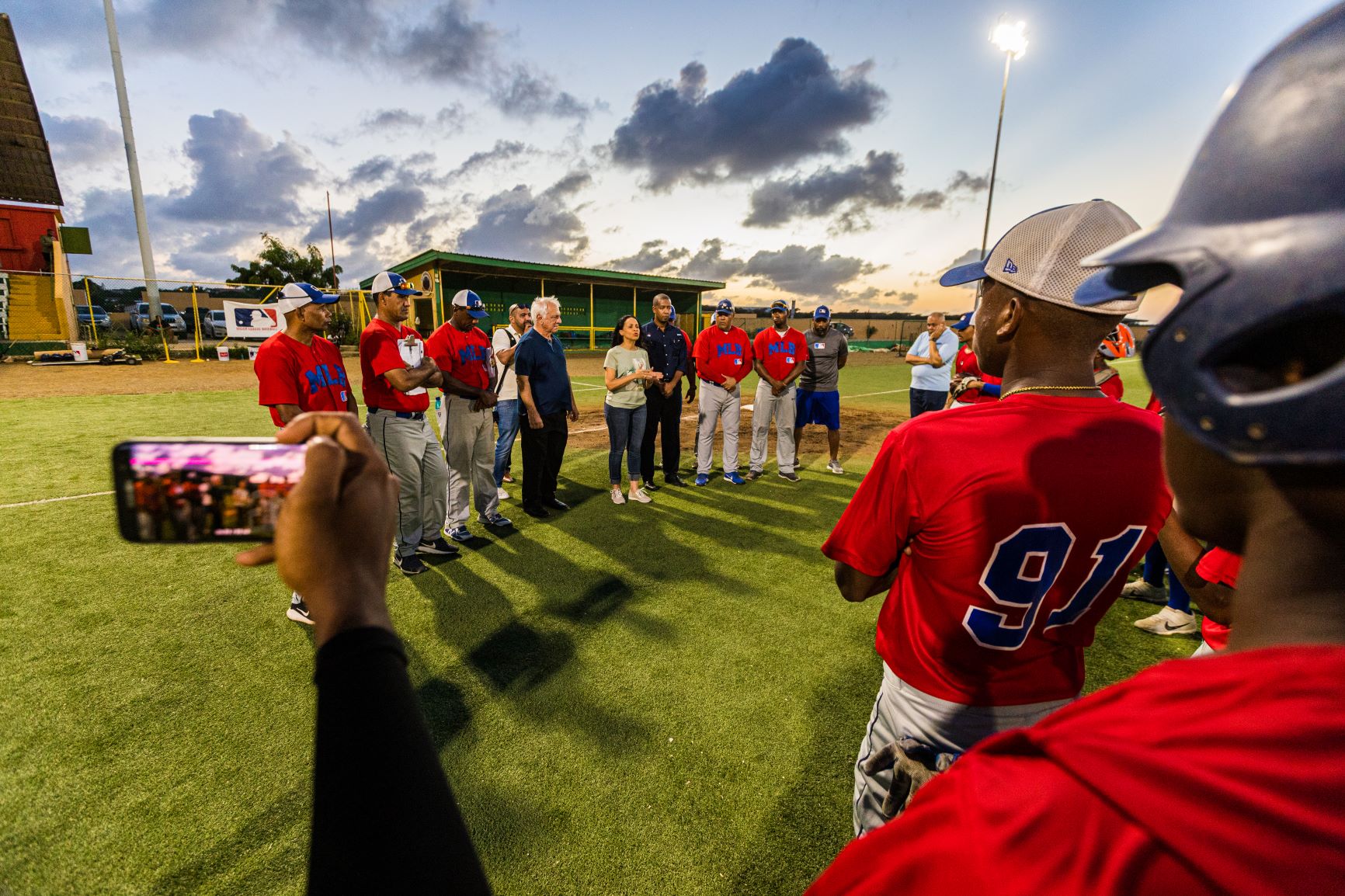 Minister Mc William and CTB Visiting MLB Elite Program