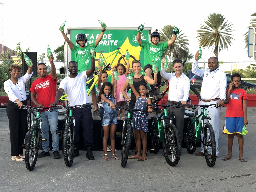 Sprite su kampaña di promoshon a klousurá den forma festivo ku entrega di seis mountainbikes