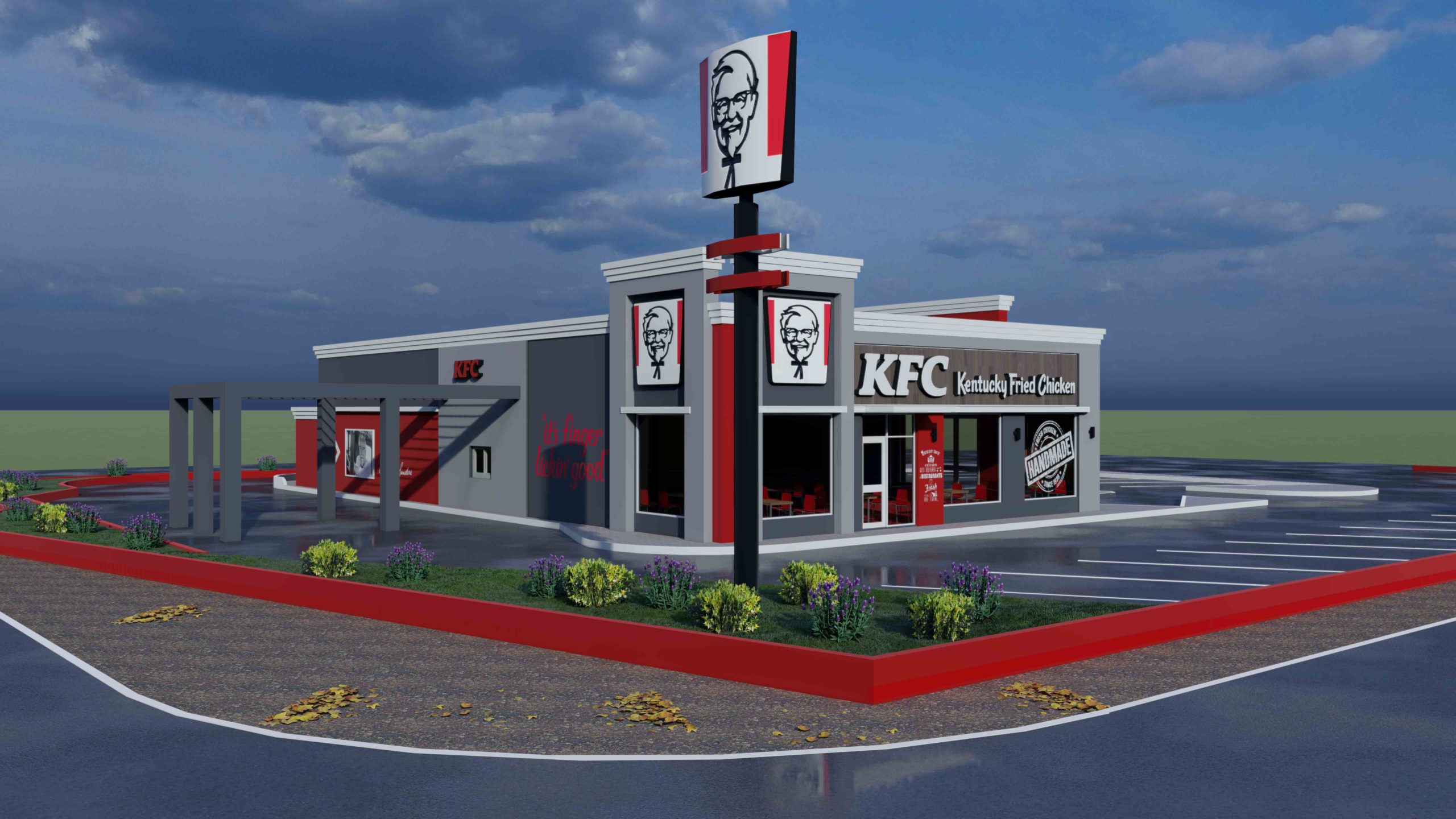 Lo kuminsá remodelashon di KFC  Sta. Rosa djasabra awor 5 di sèptèmber