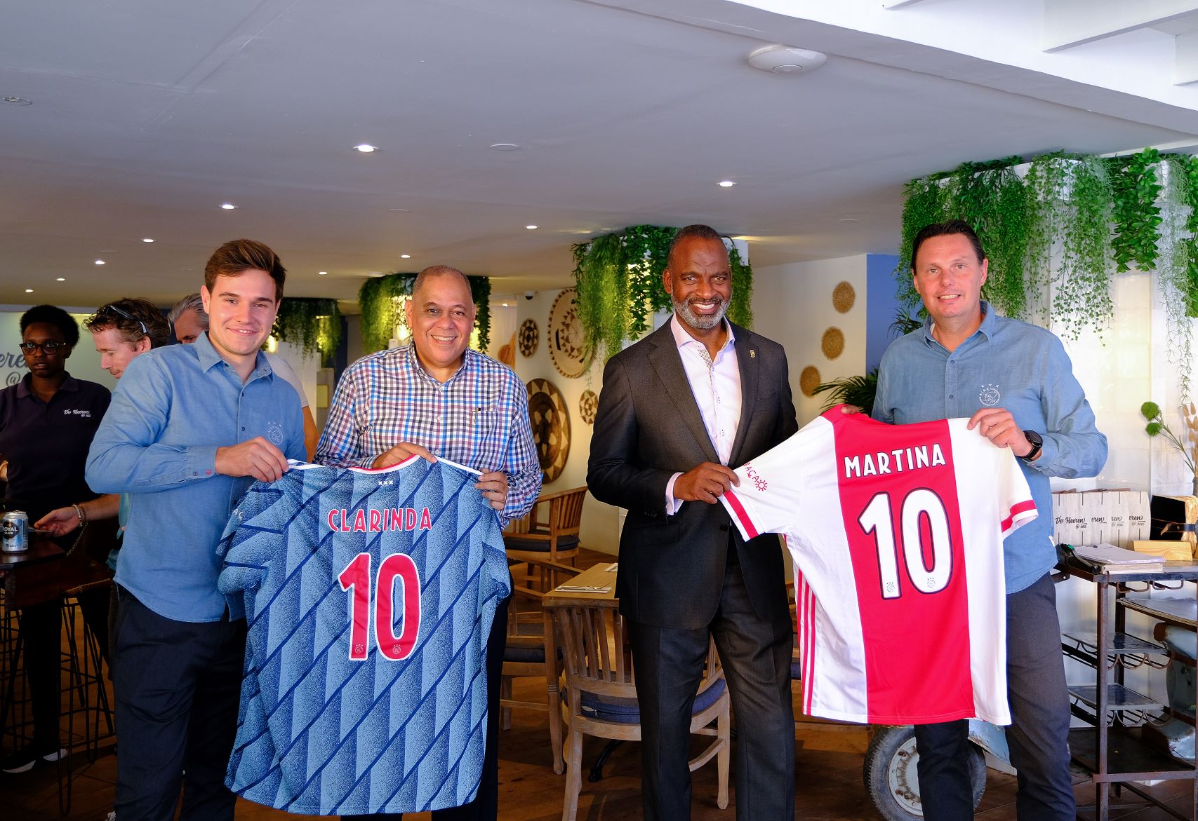 Ajax Delegation Visiting Curaçao