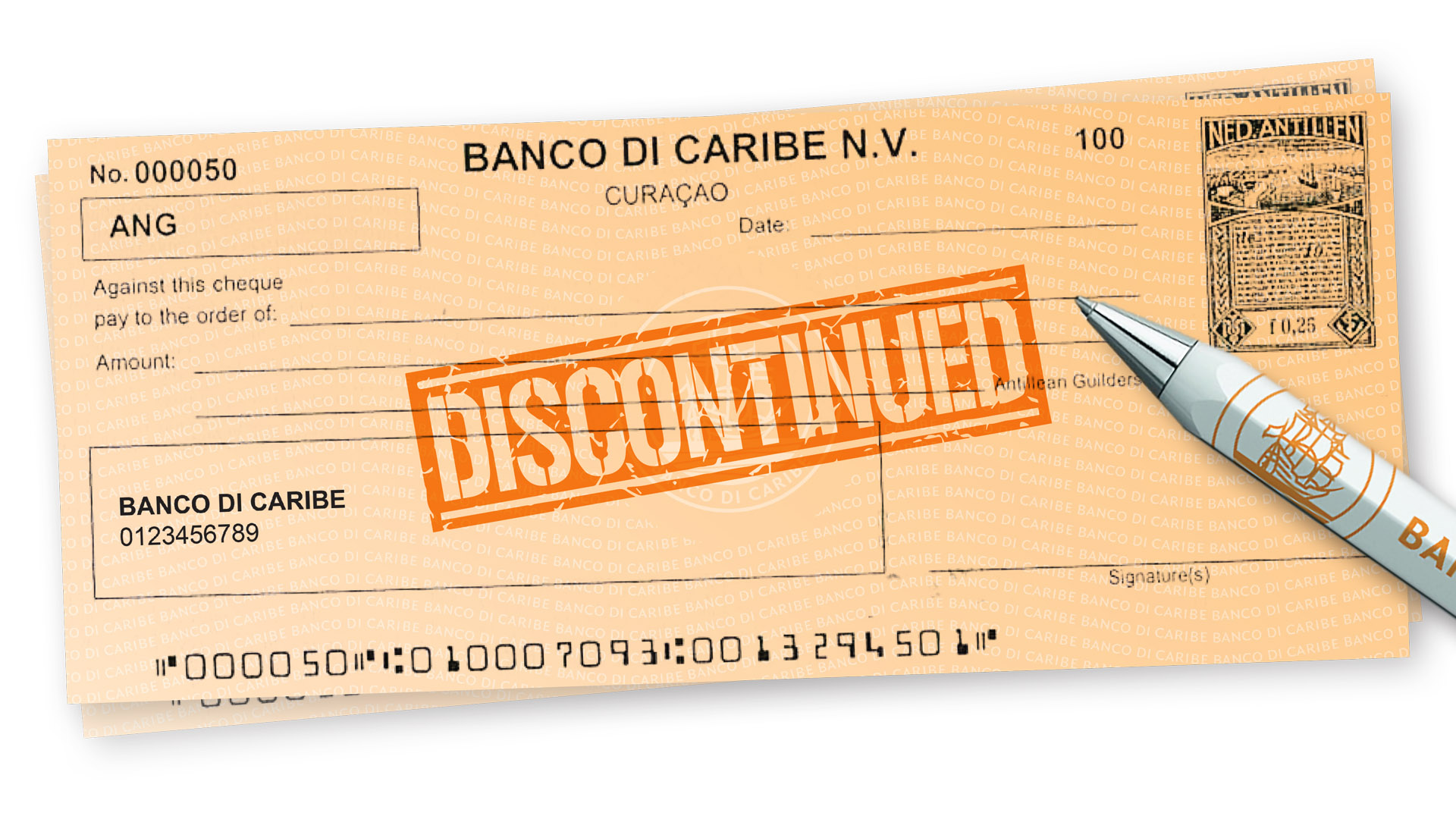 Banco di Caribe ta deskontinuá Chèk