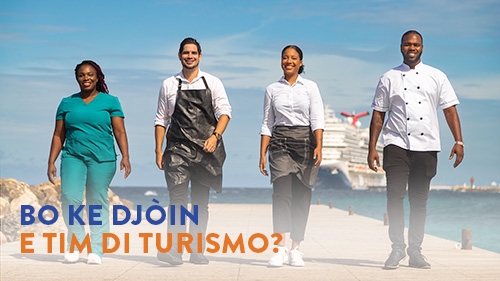 Bo ke djòin e tim di turismo?￼